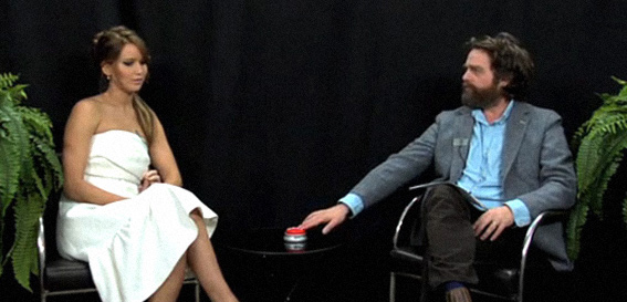 Funny or Die’s Between Two Ferns: Oscar Edition with Jennifer Lawrence, Anne Hathaway