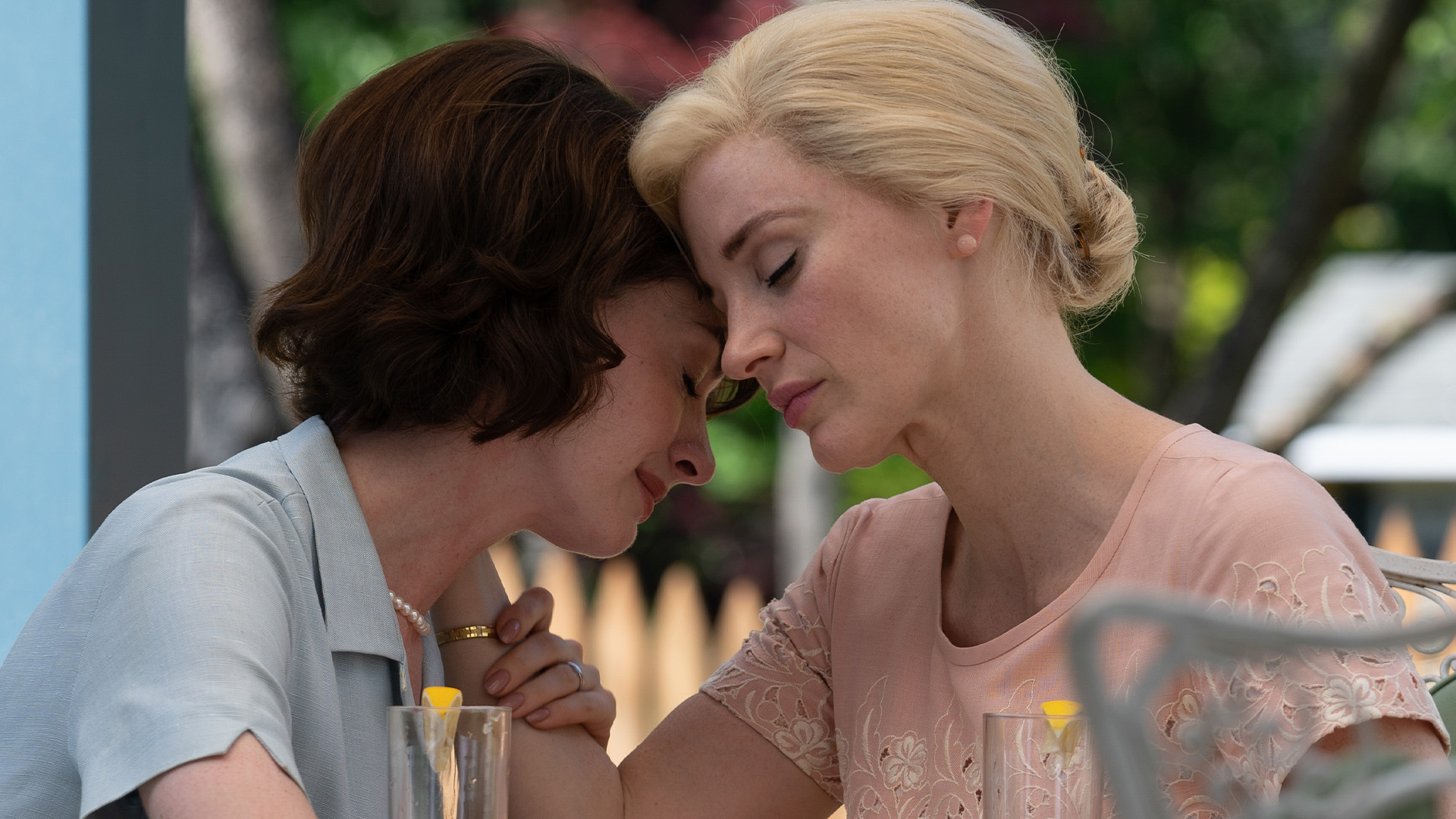 Jessica Chastain and Anne Hathaway go toe-to-toe in thriller Mothers'  Instinct