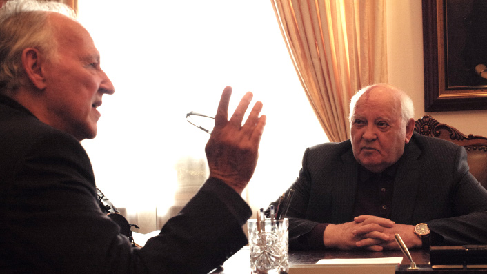 Werner Herzog interviews Mikhail Gorbachev in Meeting Gorbachev