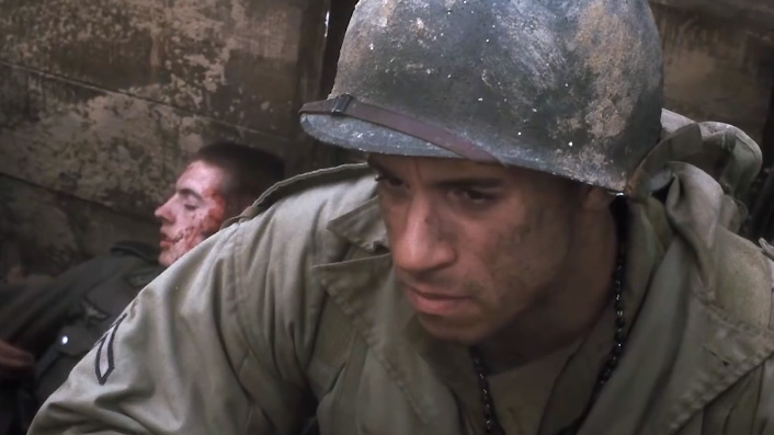 Vin Diesel in Saving Private Ryan