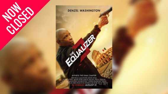 Win tickets and merch to The Equalizer 3