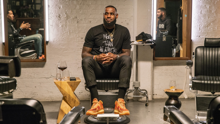 Lebron james clearance barber shop