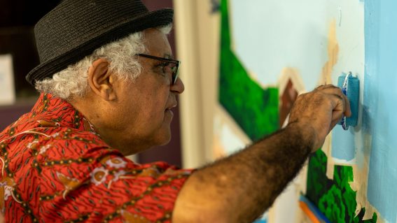 You Can Go Now is a remarkable portrait of Indigenous artist Richard Bell