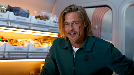 Brad Pitt is barely stayin’ alive in the first funky trailer for Bullet Train