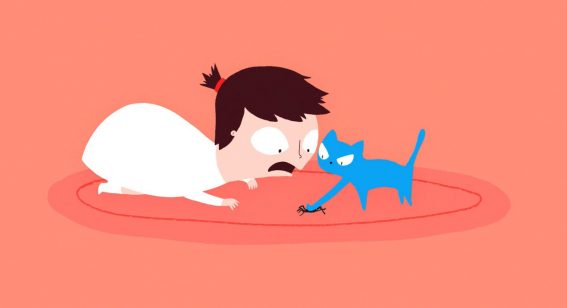 The crazy cat lady gets her origin story in this darkly funny animated short