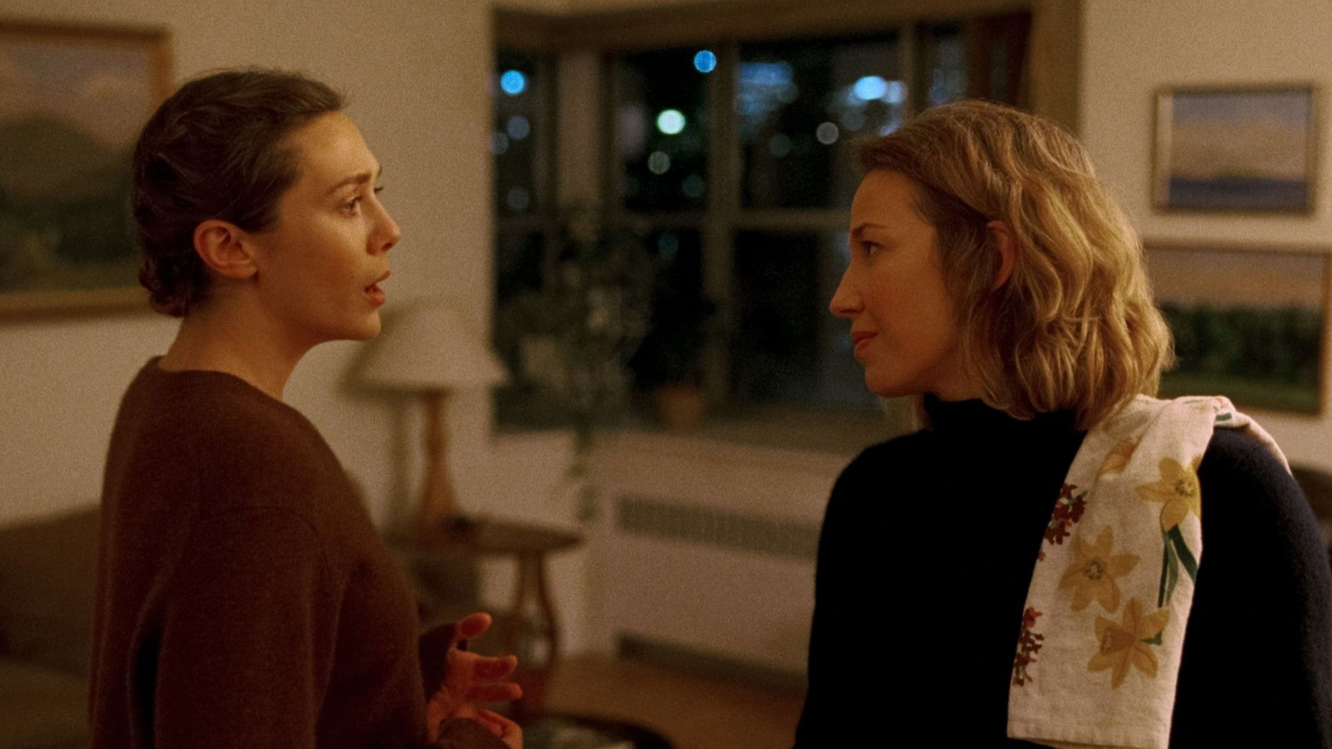 Elizabeth Olsen and Carrie Coon in His Three Daughters