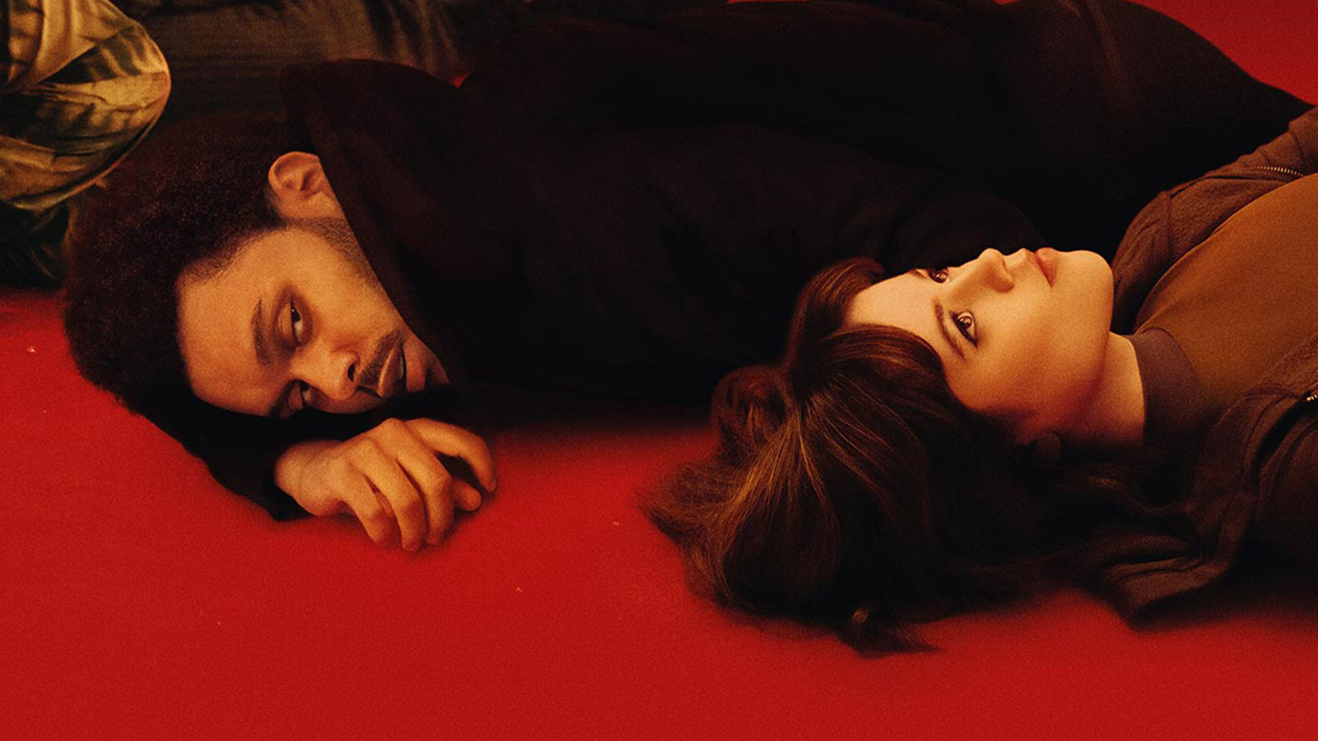 Jenna Ortega and Abel Tesfaye The Weeknd in Hurry Up Tomorrow