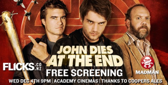 Join us for a FREE screening of ‘John Dies at the End’ in Auckland