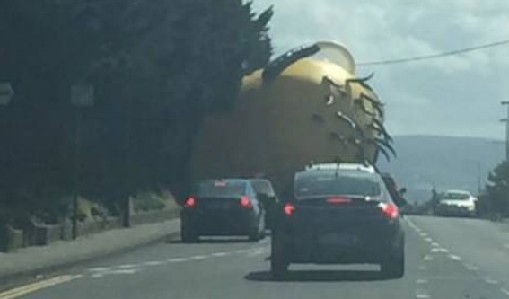 Gigantic Inflatable Minion Clogs Busy Ireland Traffic. It’s Just a Little Terrifying.