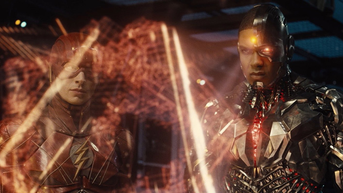 Flash and Cyborg in Zack Snyder's Justice League