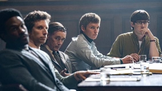 The protest movement is on trial in Aaron Sorkin’s energetic courtroom drama