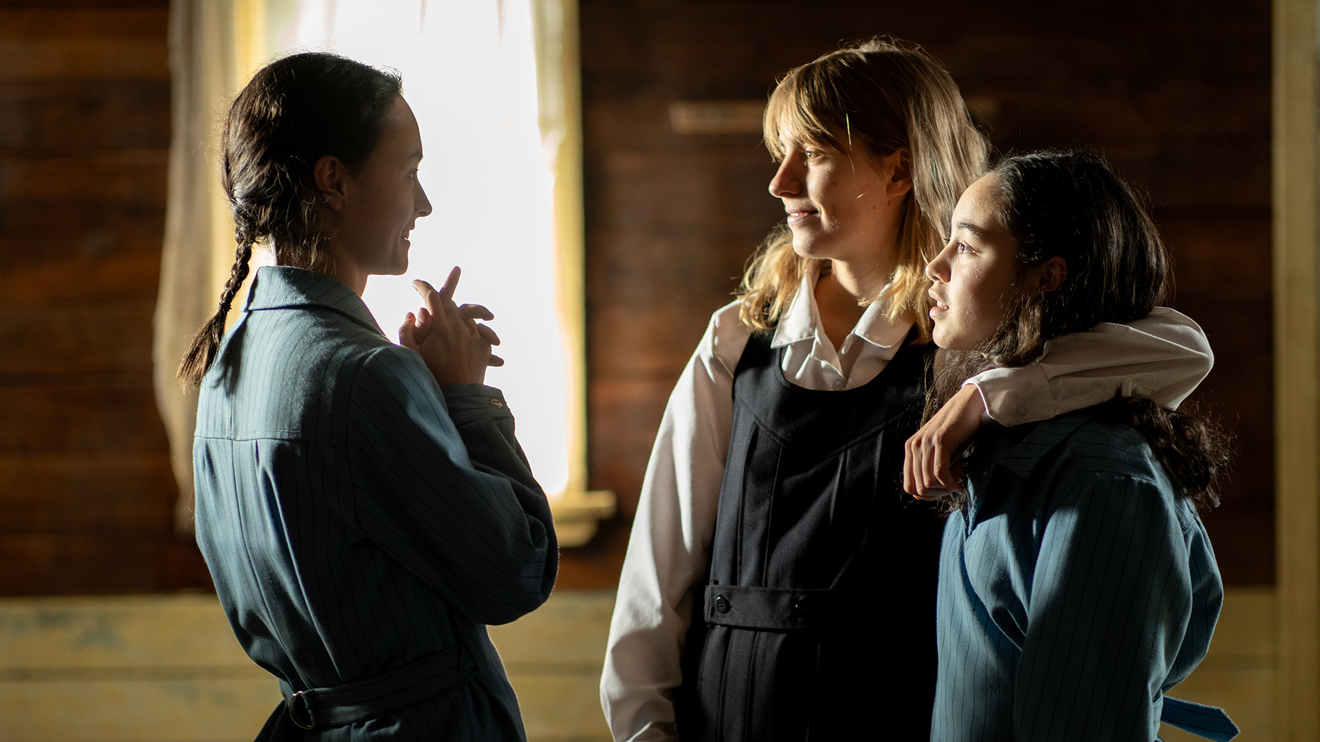 Erana James, Nathalie Morris and Manaia Hall in We Were Dangerous